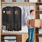 43" Heavy Duty Garment Bags Suit Bags Travel (43 inches x 6 inches - 3 Pack)