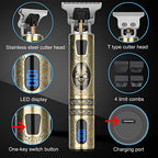 Professional Hair Trimmer for Men (Bronze With Lcd)