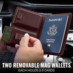 Passport Wallet with Holder for AirTag (Berrywood)