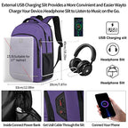 17.3 Inch Travel Laptop Backpack (17.3inch / 17.3 Inch-purple)
