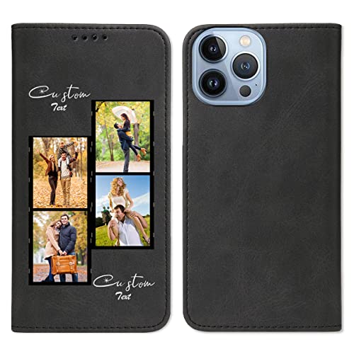 Custom Flip Phone Case for Apple iPhone 17 (Black-D)