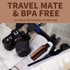 3.4 oz Travel Bottles for Toiletries (Brown)