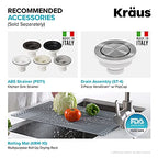 Forteza 33 inch Drop In (60/40 Double Bowl Sink / Gray)