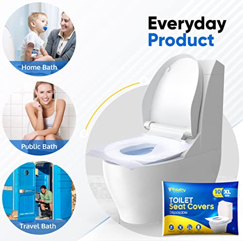 Toilet Seat Covers Disposable Flushable Travel Pack of 200 (XL (Pack of 200))
