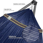 Combo x2 Hammocks with Stand for Outside & Tree Straps (Combo - Aegean)