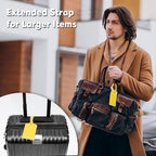 6 Pack Luggage Tags for Suitcases Airplane Travel Essentials (Energetic Yellow)
