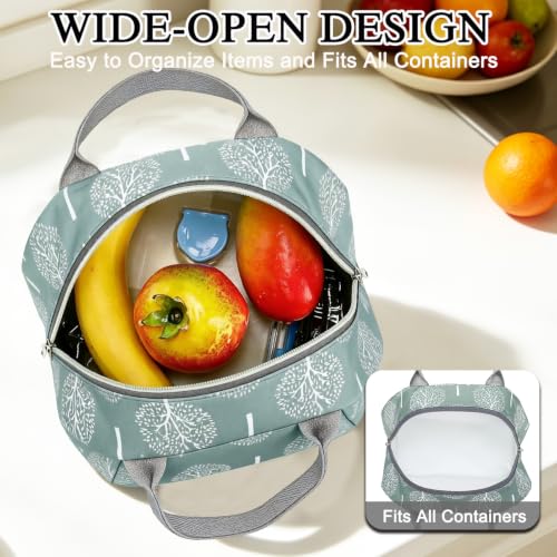 Lunch Bag for Women Insulated Lunch Box Corduroy Lunch Tote Cooler for Travel Work Picnic (Dandelion)