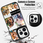 Custom Wallet Phone Case for iPhone 15 Pro Max (Black-D / iPhone 15 Pro Max)