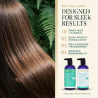Sleek & Smooth Shampoo and Conditioner Set For Frizz (Combo)