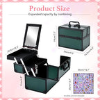 Makeup Train Case (Green)