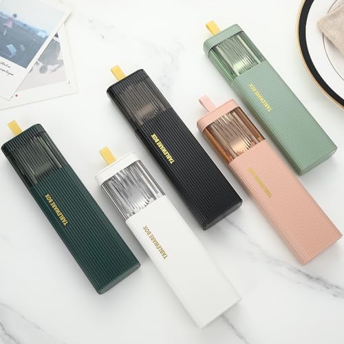 Travel Utensils with Case (Dark Green)