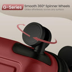 G Series Luggage set 5pcs (Wine Red / 5-Piece Set)