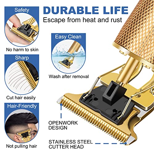 Professional Beard Trimmer for Men (Gold)