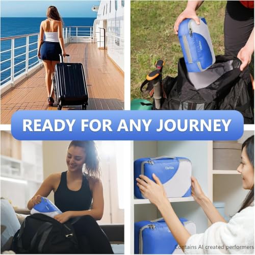 Packing Cubes for Travel (12 Blue)