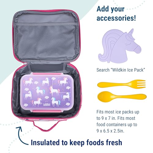 Kids Insulated Lunch Box (9.75 x 7 x 3.25 inches / Magical Unicorns)
