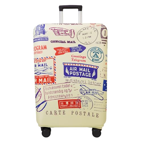 Travel Luggage Cover Suitcase Cover Protector Skins 18 (Stamp pattern A13 / M (for 22--24 inch luggage))