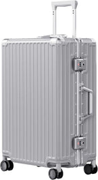 AnyZip Luggage PC+ABS Aluminum Frame Zipperless Checked Luggage Hard Shell by YourBestTravelChoice