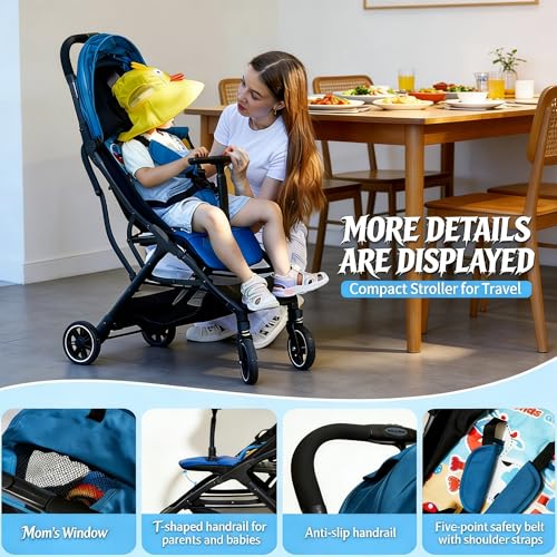 Superb Lightweight Travel Stroller (Blue)