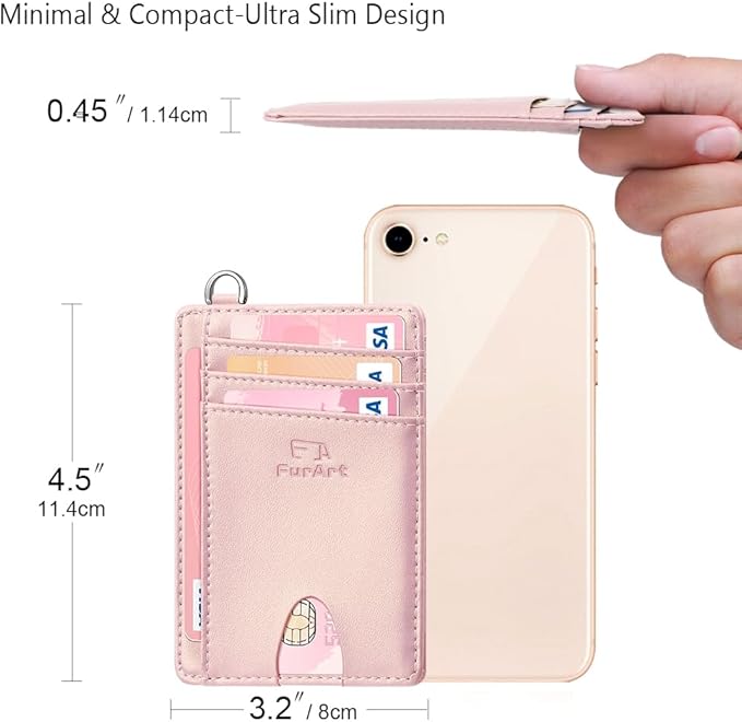 FurArt Slim Minimalist Wallet, Front Pocket Wallets, RFID Blocking, Credit Card - Image 7
