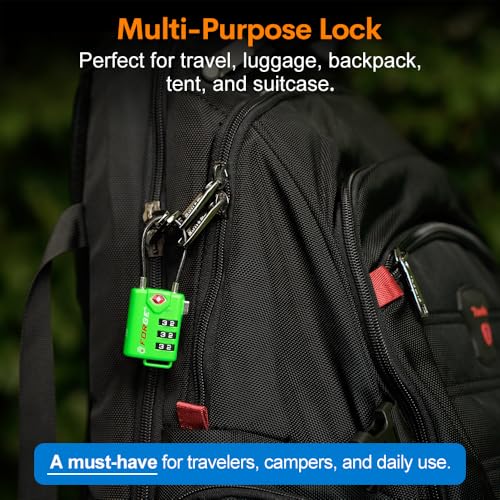 TSA Approved Luggage Locks (Green 2 PK)