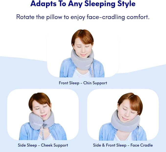 C CUSHION LAB Travel Pillow, Award-Winning Patented Ergonomic Design - Image 3
