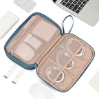 Travel Cord Organizer Case (Large / Lake-Blue)