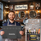 Magnetic Mat 19x12.5 Inch 6 Slots Barber Tray Hairdressing Electric Clippers Storage Mat Salon Table Tools Nonslip Cushion Heat Resistant Pad for Clippers Scissors Combs for Barbershop Salon (6 Magnetic 19 x 12.5)
