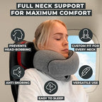 Neck Travel Pillow Memory Foam Neck Pillow (Gray)