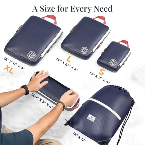 Extra Large Compression Packing Cubes 6 (Navy Blue)