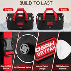 Waterproof Duffel Bag (Black Red / 40L)