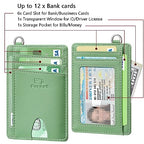 Slim Minimalist Wallet RFID Credit Card Holder for Men (small / Mint Green)