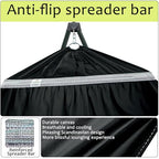 Portable Hammock Stand with Canvas Net (3. Black)