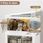 225Qt Stackable Storage Bins with Lid (White / 45QT-5Pack)