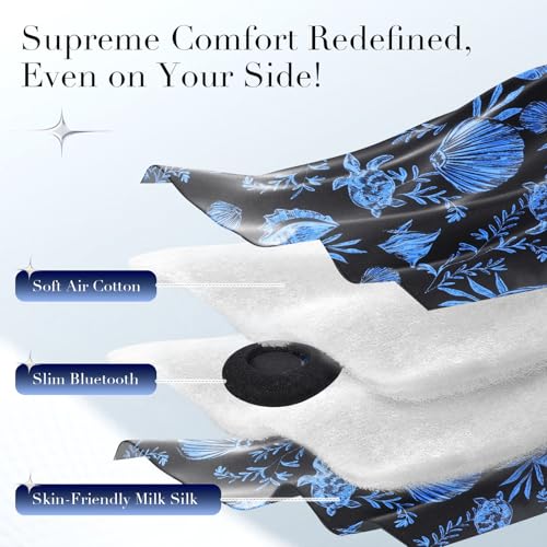 Sleep Mask with Bluetooth Headphones (Midnight Ocean)