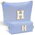 Travel Makeup Bag for Women (Blue / H)