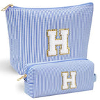 Travel Makeup Bag for Women (Blue / H)