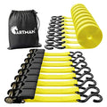Ratchet Tie Down Straps (8PK Yellow)
