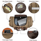 Canvas Duffle Bag (Coffee / X Large-60L Duffle Bag)