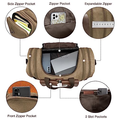Canvas Duffle Bag (Coffee / X Large-60L Duffle Bag)