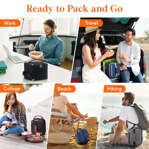 Insulated Lunch Box for Men (Gray / 8.2L)