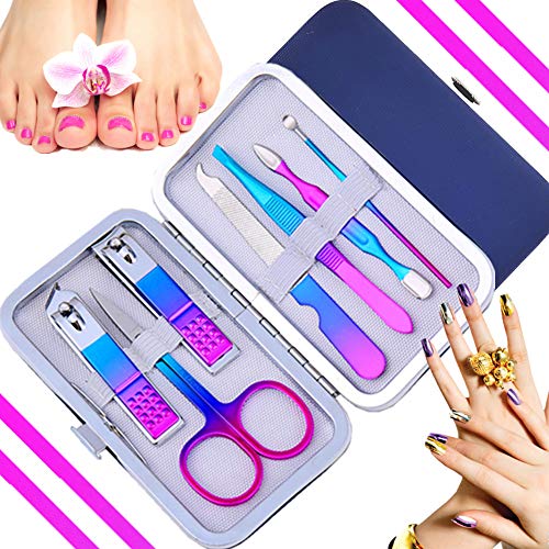 7pcs Manicure Set (Rainbow)