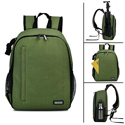 Camera Backpack Bag Professional for DSLR (Green / 2.0 Small)