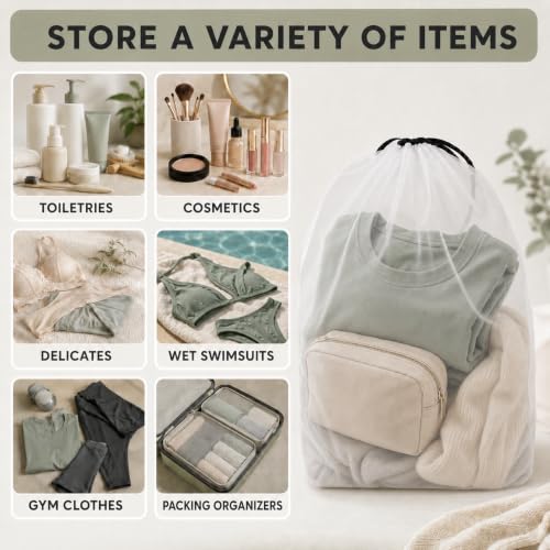 Shoe Bags for Travel (Large / Translucent)