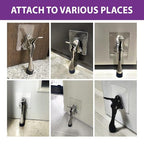 1 Stopper Adhesive Door Stop (Chrome / 6 INCH X 1 PACK)