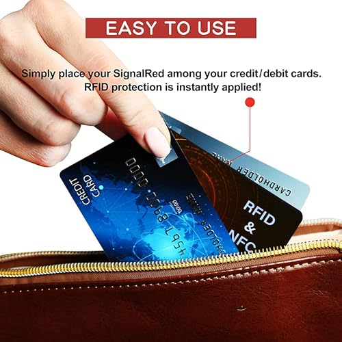 5 Pack RFID Blocking Card for Credit Debit Card (Oragne SL)