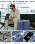 24 Inch Expandable Checked Luggage (Interstellar Blue / 24 Inch EXT)