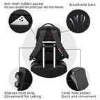 17 Inch Laptop Backpack for Travel Water Resistant College Backpack for Men Women Laptop Bag with USB Charging Port (Black-c / 17 Inch)