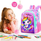 13" Unicorn Toddler Backpack for Girls (13-inch Pink Unicorn)