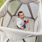 Pack n Play Sheets (Starsmoon Balloon / 38X26 Inch)