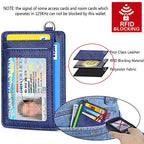 Slim Minimalist Wallet RFID Credit Card Holder for Men (small / Goatskin Royal Blue)